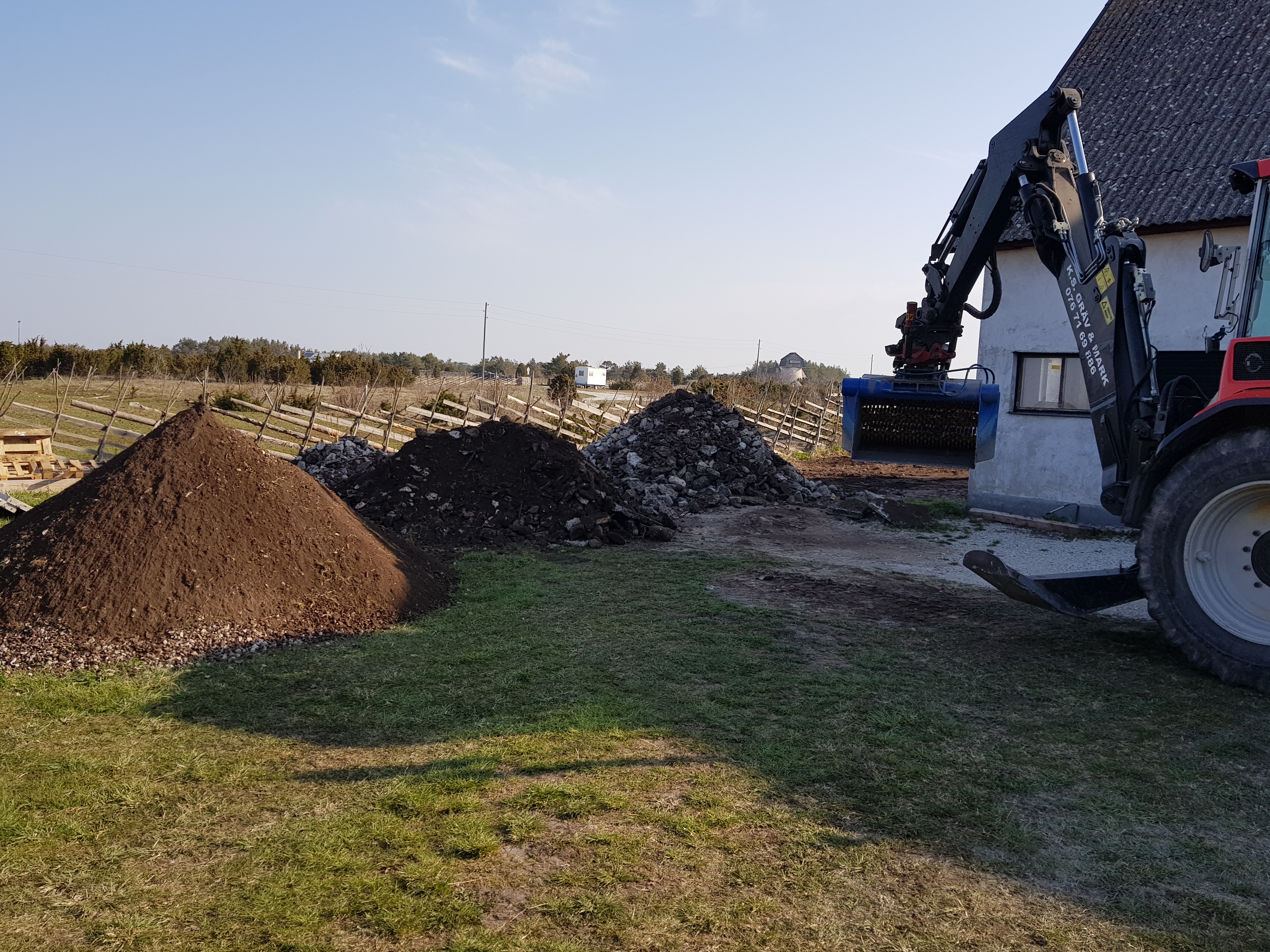 Sortering schaktmassor