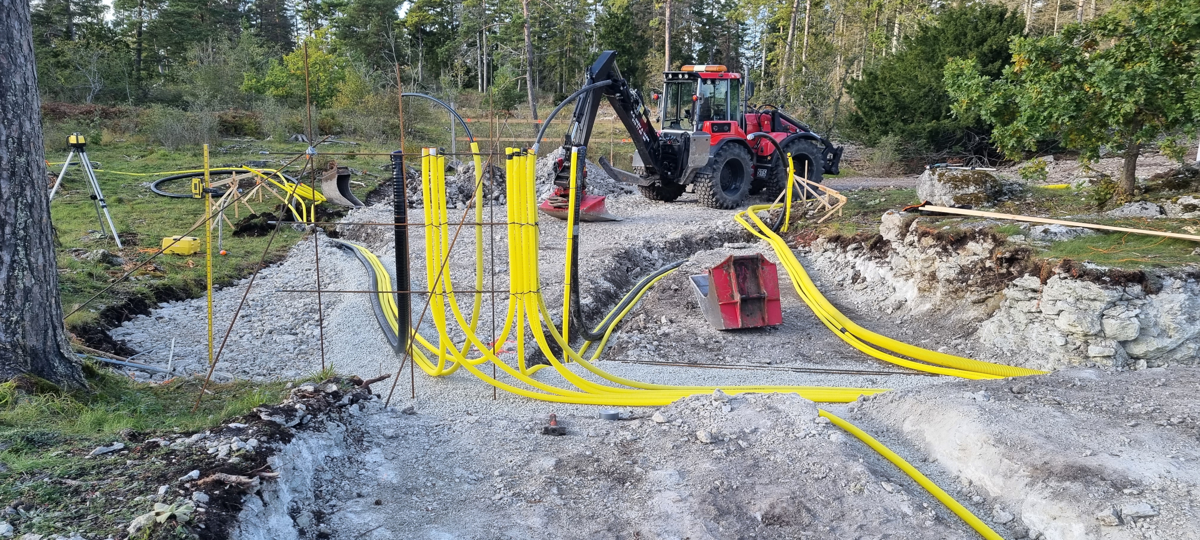 Förläggning VA, el, kulvert osv